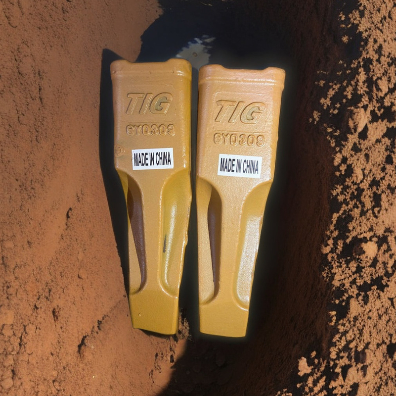 Le punte del secchio dello scarifiore di  Excavator Bucket Teeth 6Y0359 6Y0309 della fabbrica di marca di TIG indossano le parti