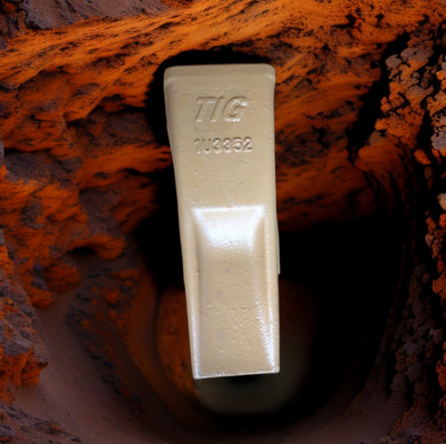 Dente dei denti 1U3352 del secchio di   320 dei denti del secchio di marca di TIG e dente 1U3352RC per la famiglia di 320 J350 con il acciaio al carbonio