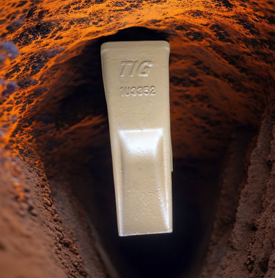 Dente dei denti 1U3352 del secchio di   320 dei denti di TIG Brandcasting e dente 1U3352RC per la famiglia di 320 J350 con il acciaio al carbonio