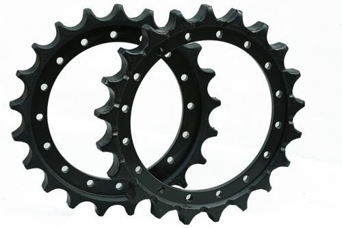 Rullo dentato dei pezzi di ricambio dell'escavatore del telaio di mero degli accessori giallo/colore del nero